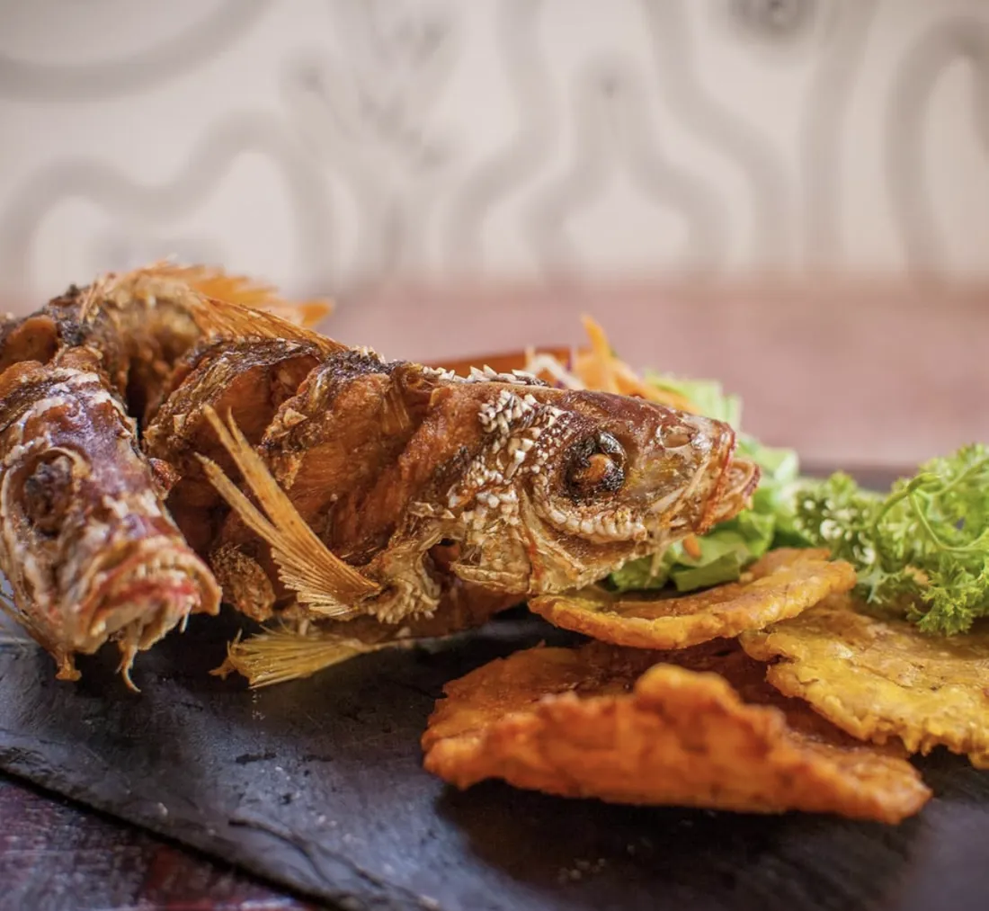 Whole red snapper